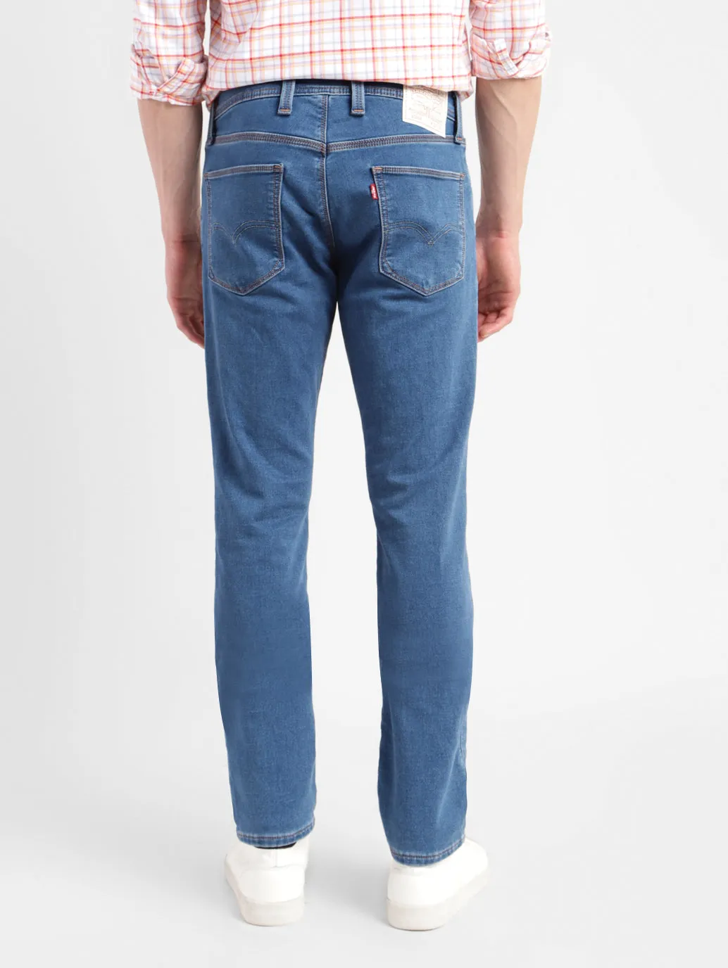 Men's 65504 Blue Skinny Fit Mid Rise Jeans