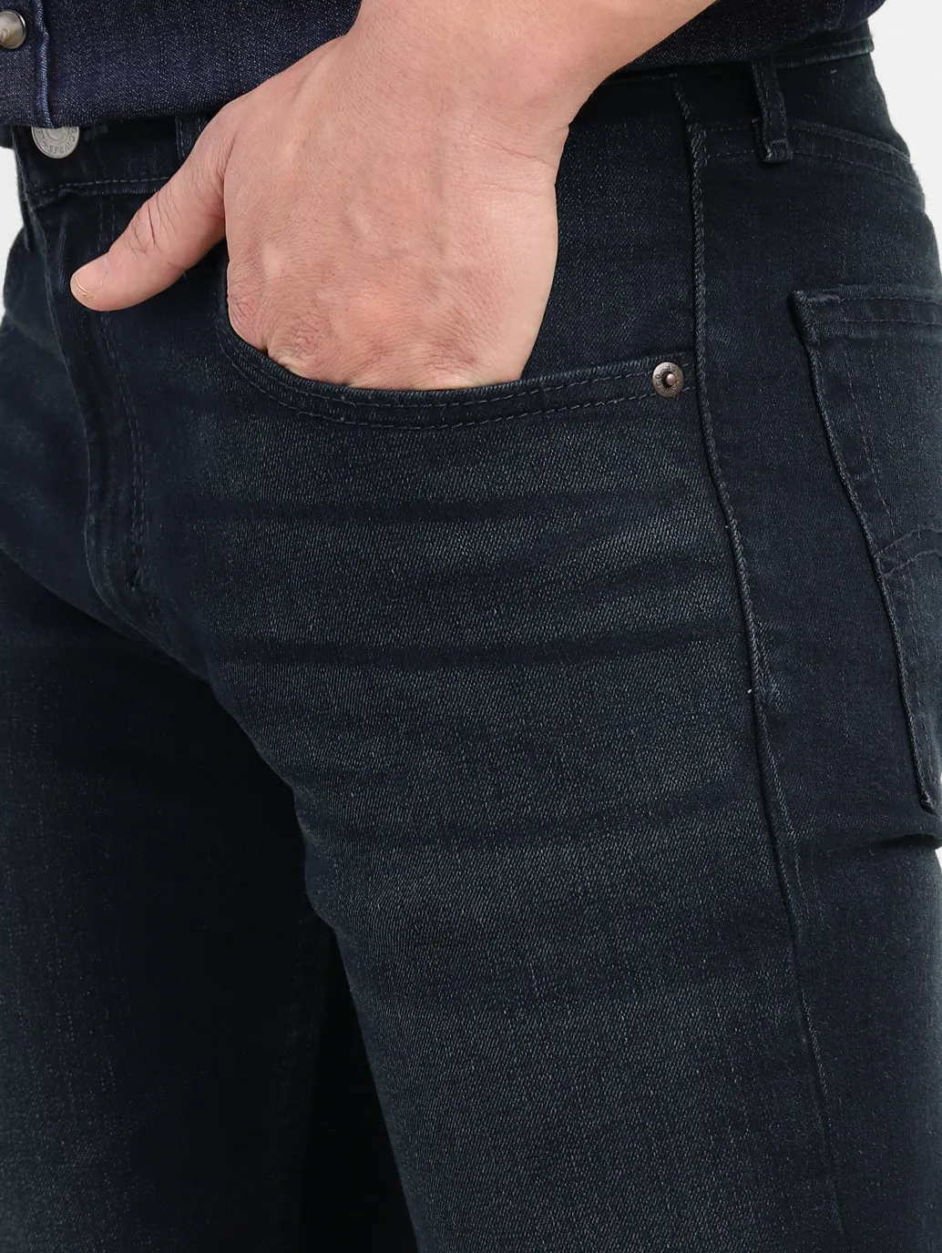 Men's 655'04 Blue Skinny Fit Mid Rise Jeans