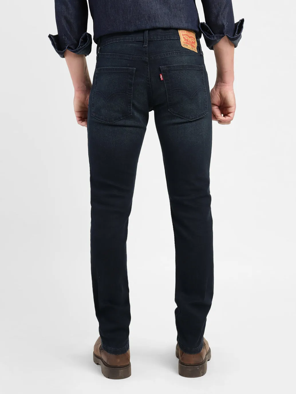Men's 655'04 Blue Skinny Fit Mid Rise Jeans