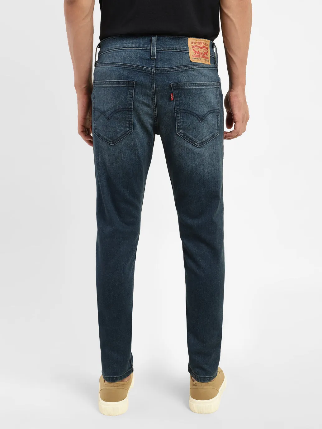 Men's Blue Skinny Fit Mid Rise Jeans