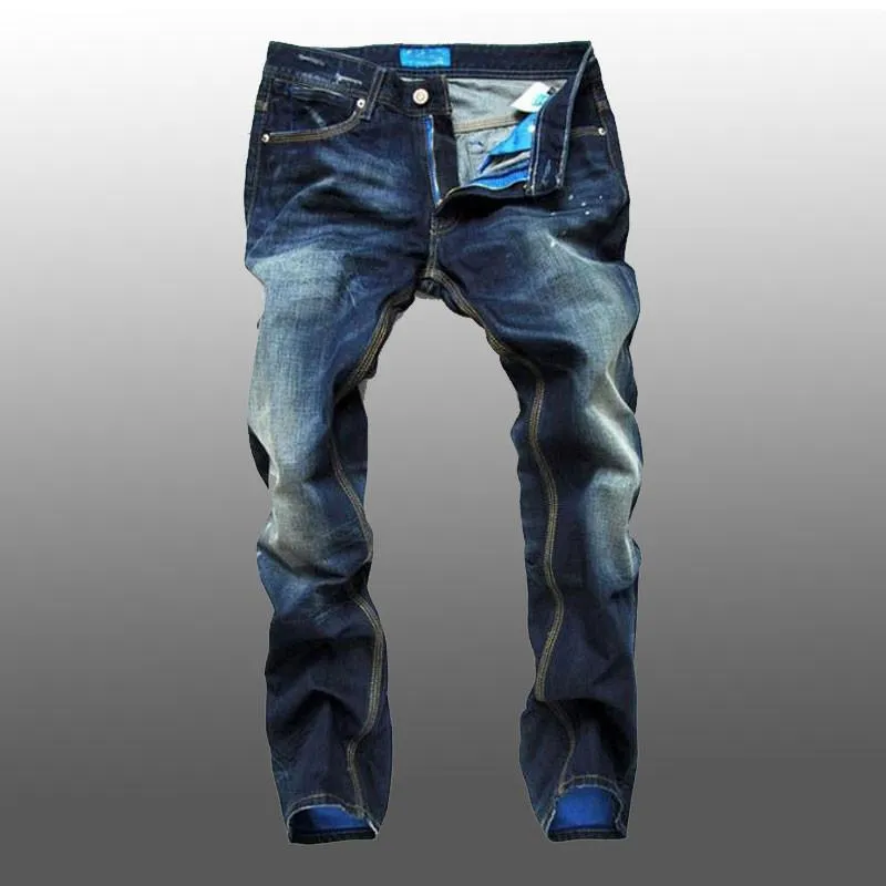 Men's Decoration Pocket Jeans