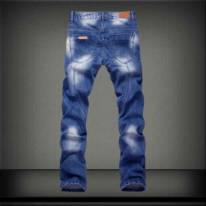 Men's Denim Straight Leisure Jeans Up To Size 40