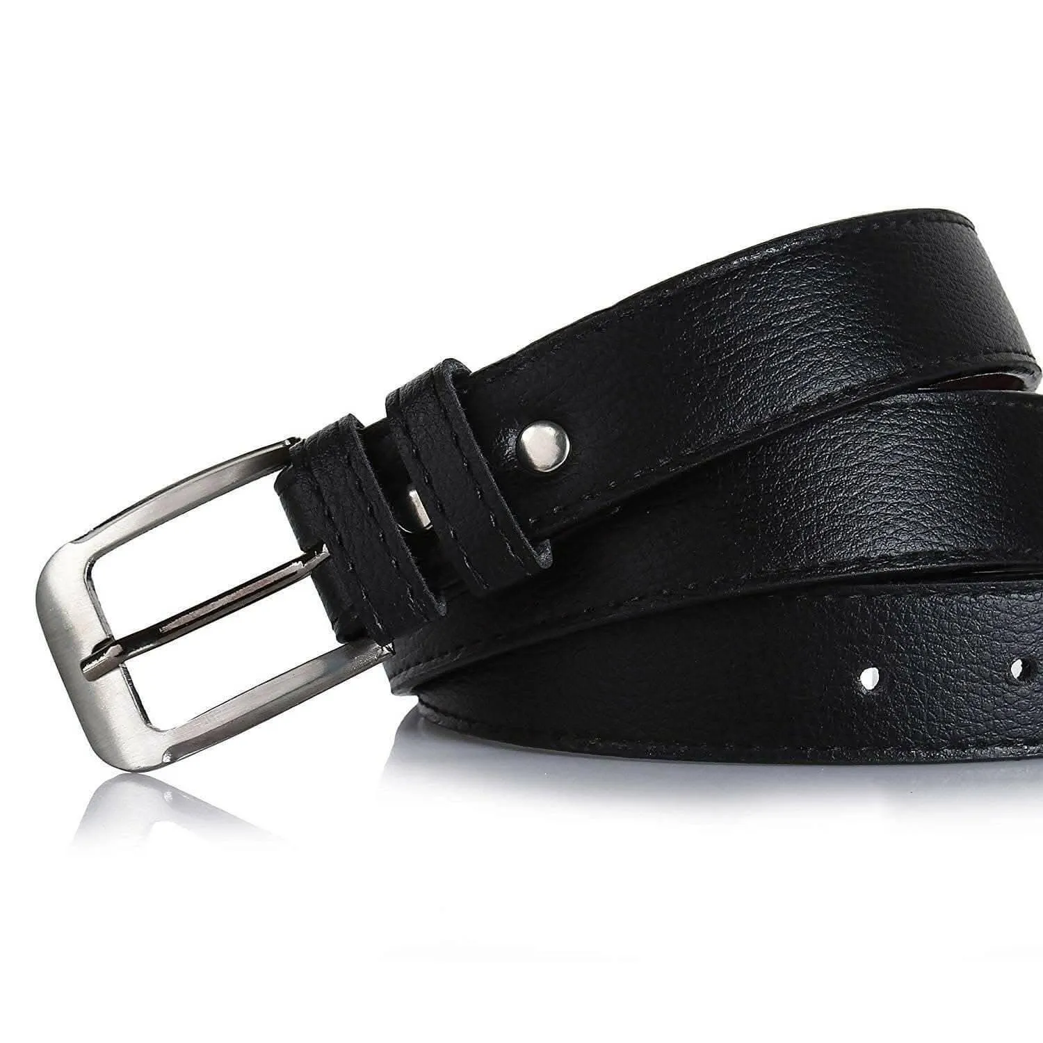 Men's Faux Leather Formal and Stylish Belt (Pack of 2)