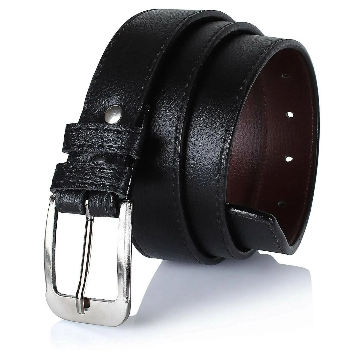 Men's Faux Leather Formal and Stylish Belt (Pack of 2)