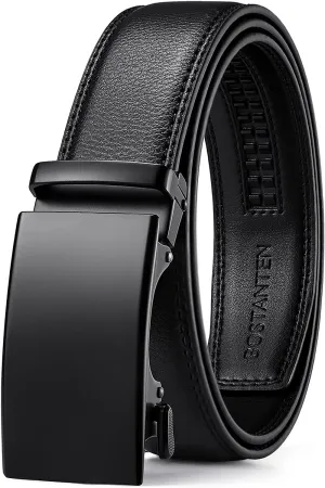 Mens Leather Ratchet Belt For Dress and Casual