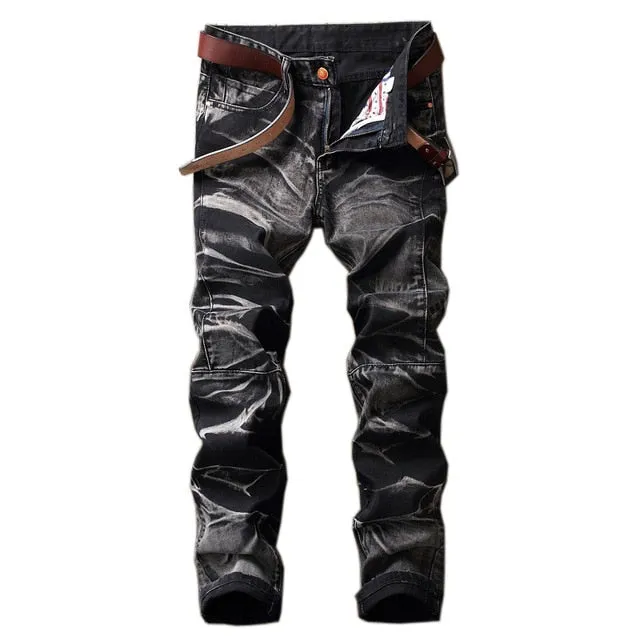 Men's Retro Denim Jeans Up To Size 42