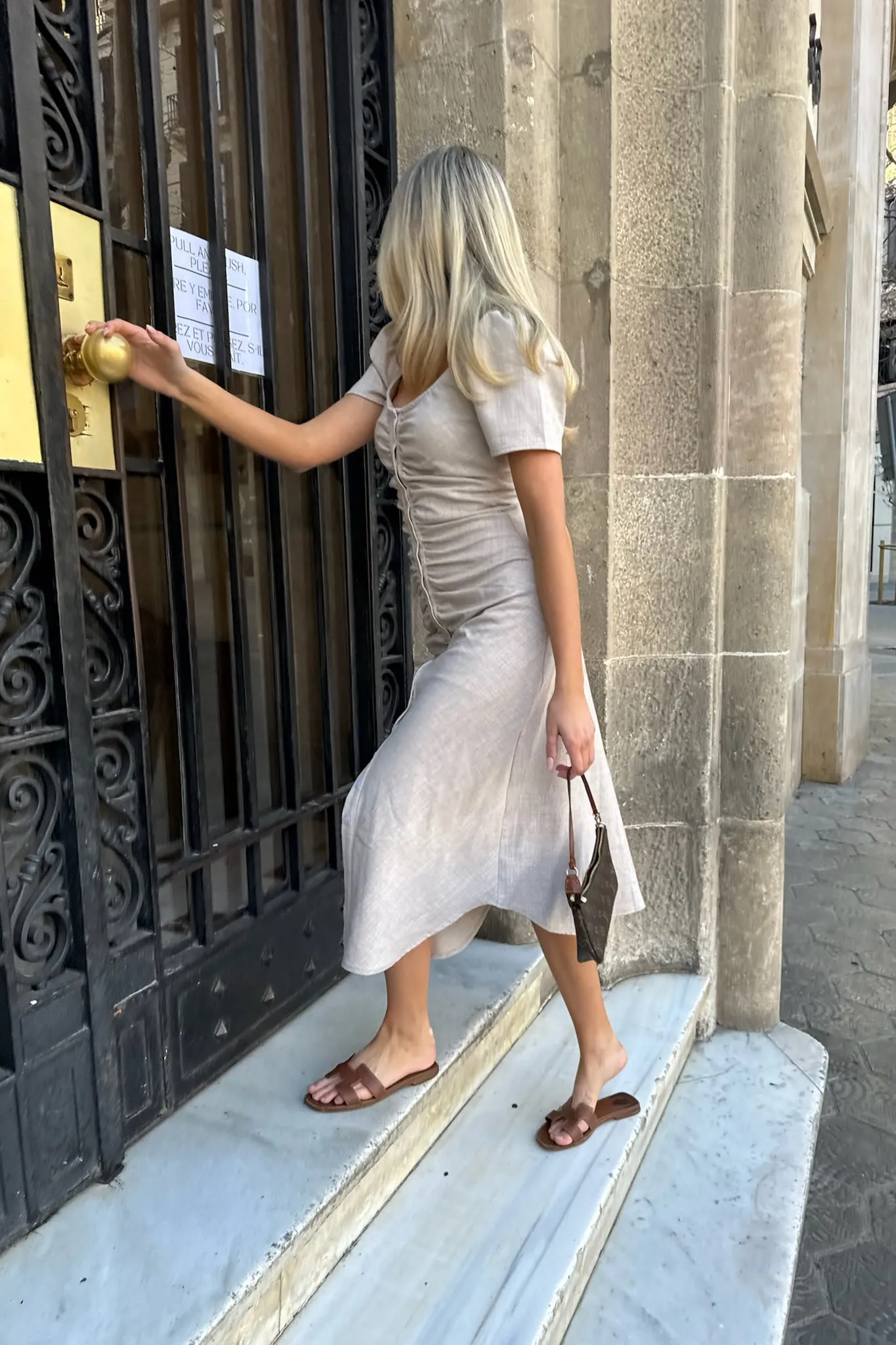 MerleIC Lang Kjole - Beige