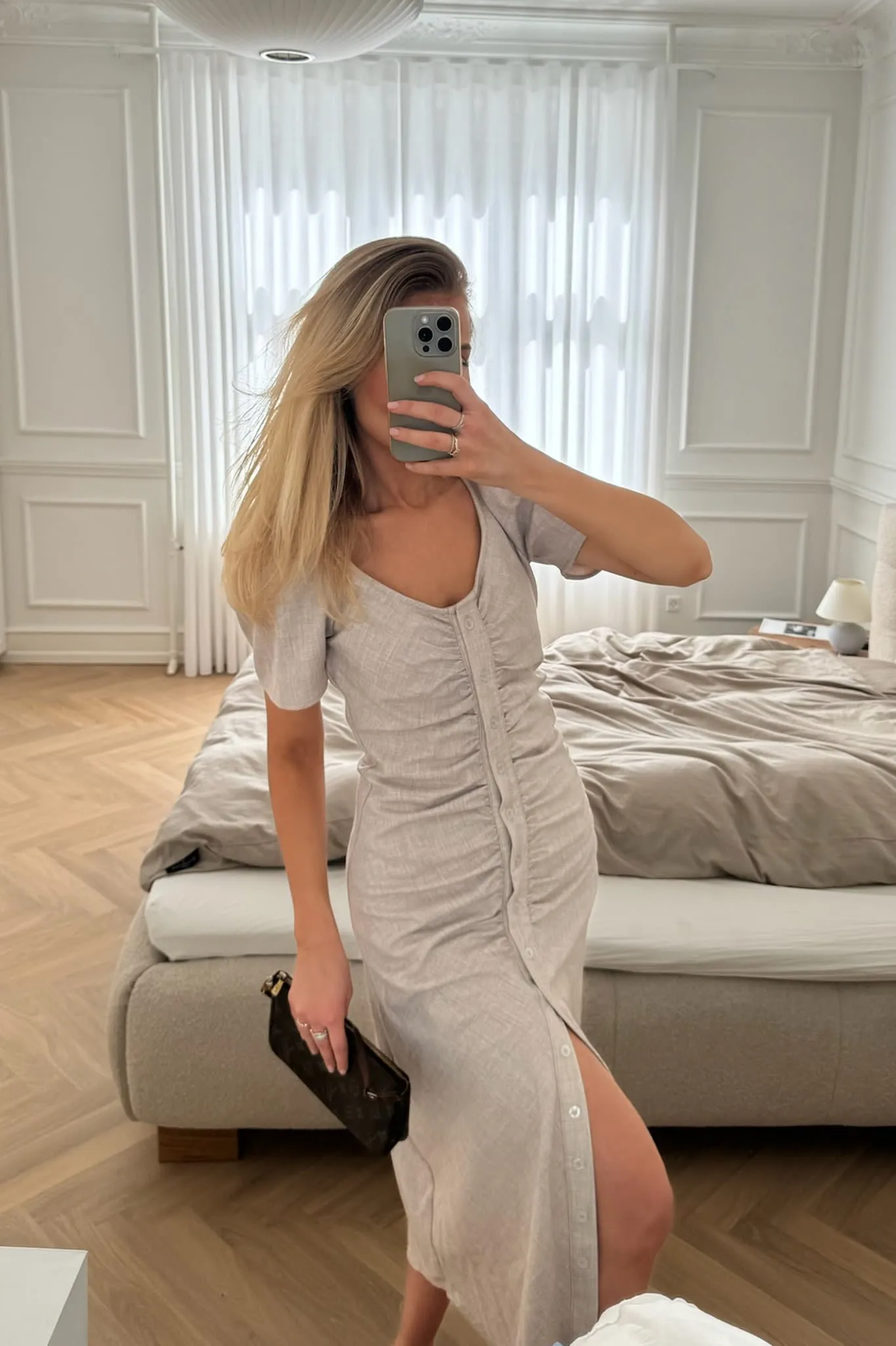 MerleIC Lang Kjole - Beige