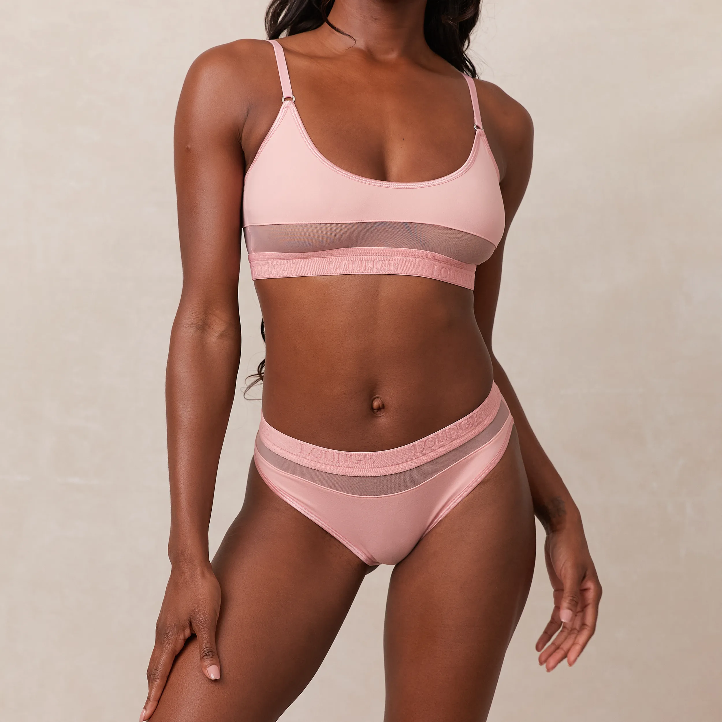 Mesh Soutien-Gorge - Rose