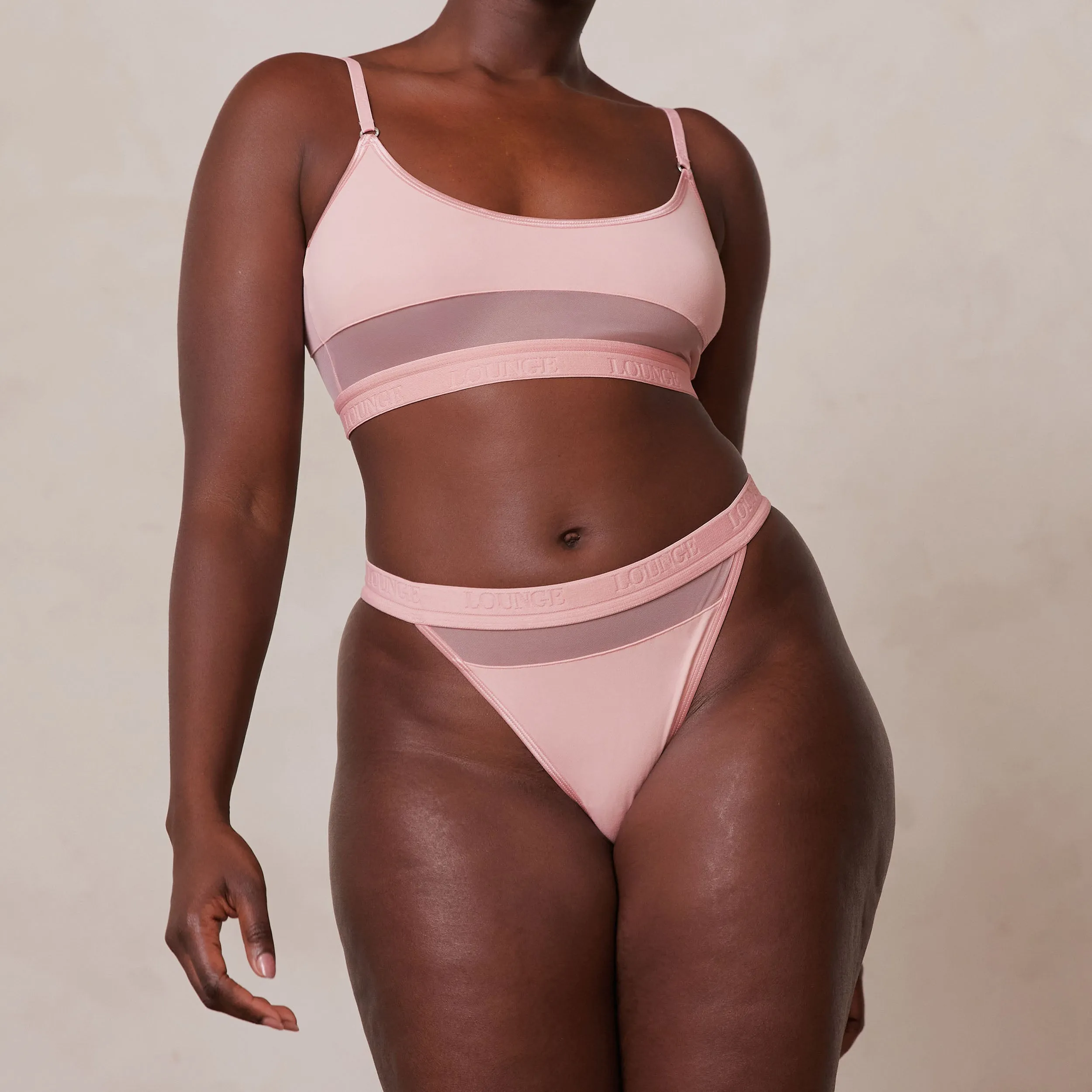 Mesh Soutien-Gorge - Rose