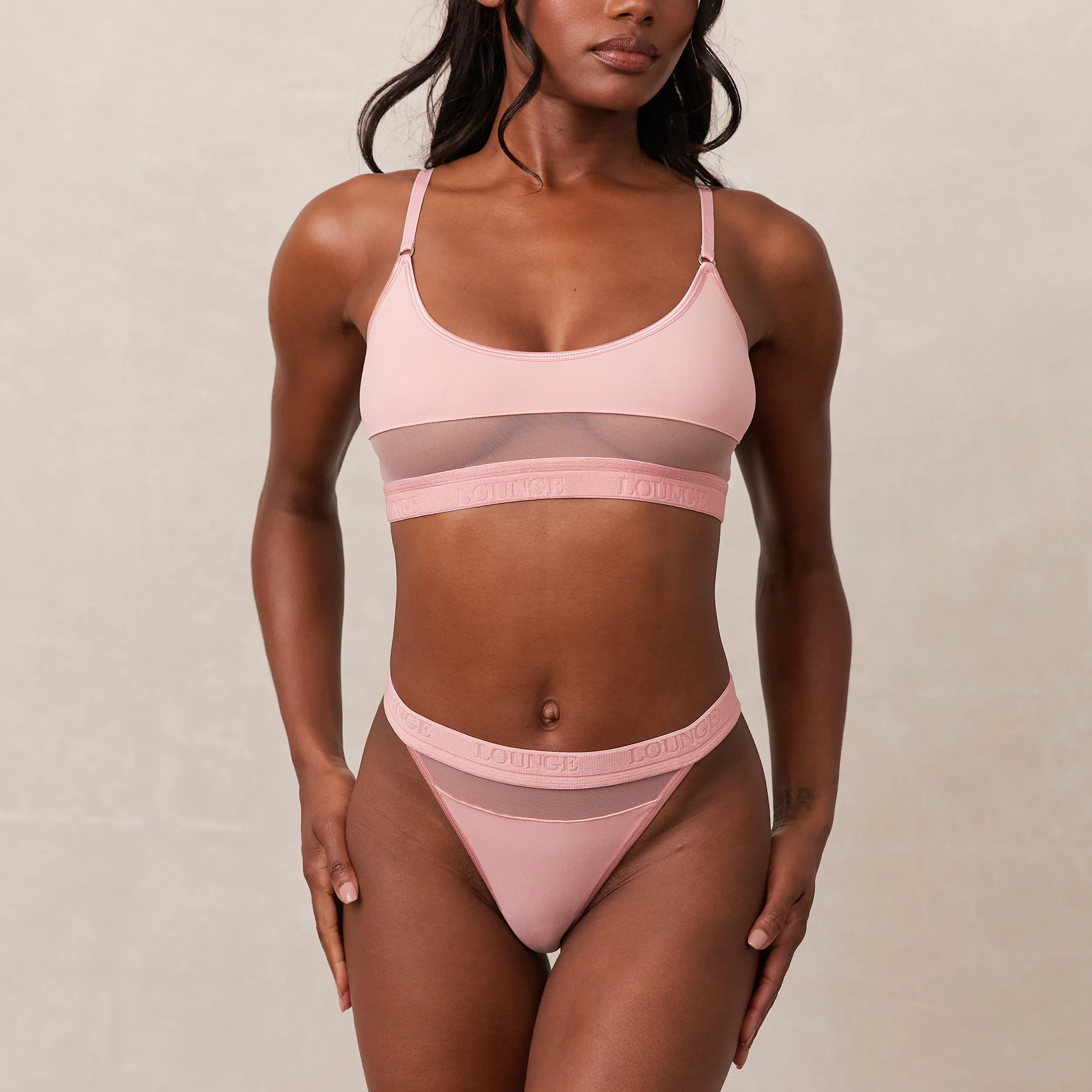 Mesh Soutien-Gorge - Rose