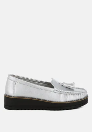 Metallic Tassel Detail Loafers


 By RAG