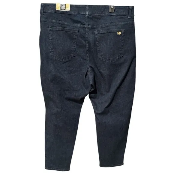Michael Michael Kors Plus Size Selma High Rise Skinny-Leg Jeans Dark Rinse Wash