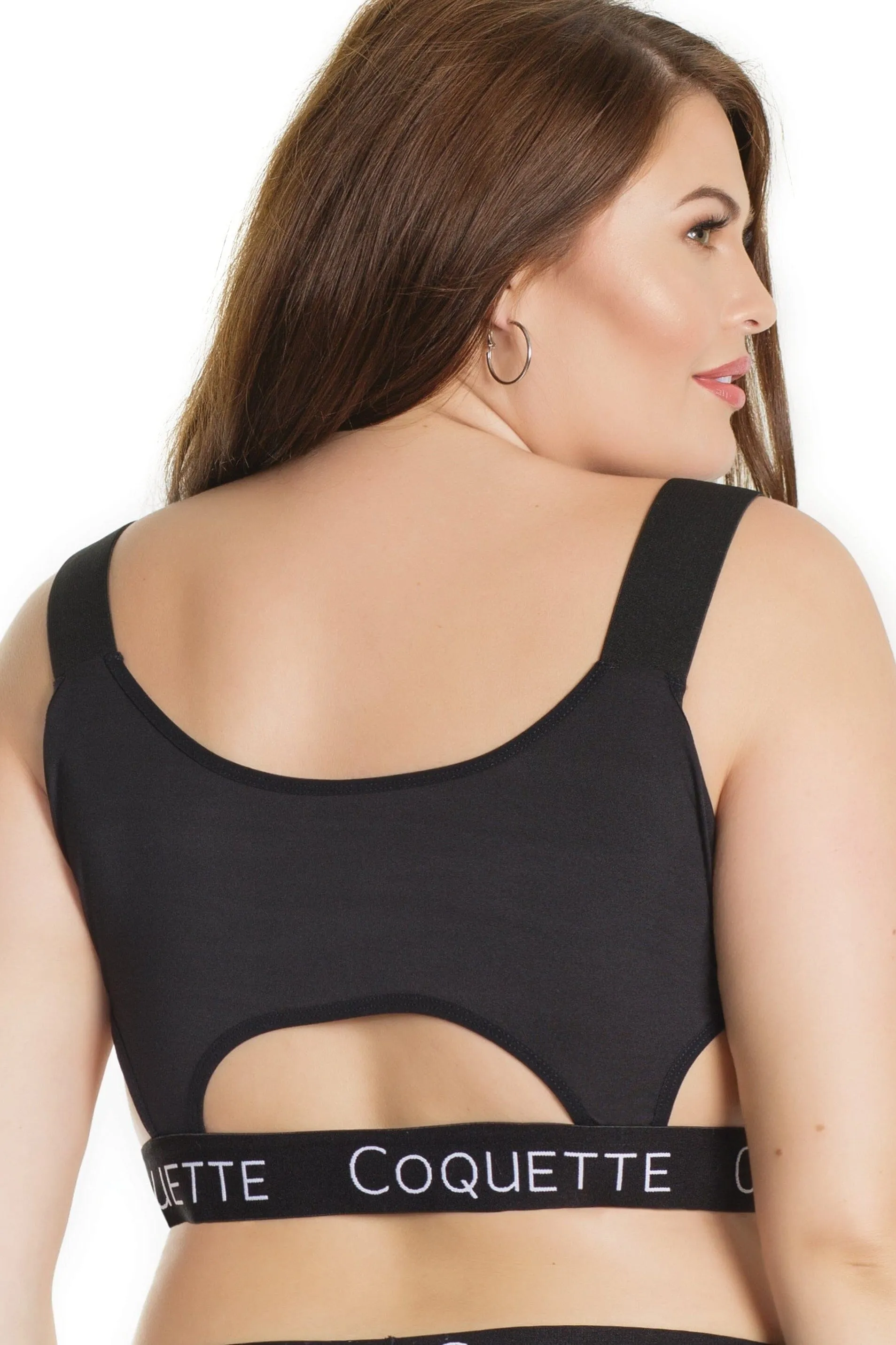 Microfiber Bralette With Cut Outs | Plus Size