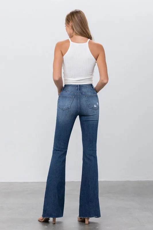 Mid Rise Flare Jeans