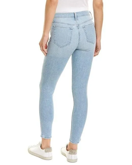 MID RISE SKINNY CROP W/ HEAVY GRINDED