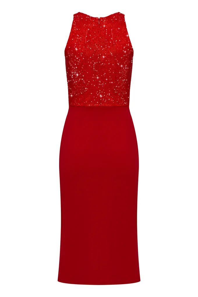 MIDI KNITTED DRESS
