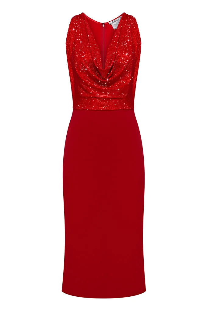 MIDI KNITTED DRESS