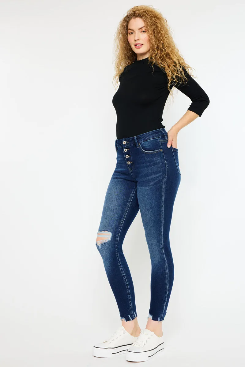 Milo High Rise Ankle Skinny Jeans - Curvy