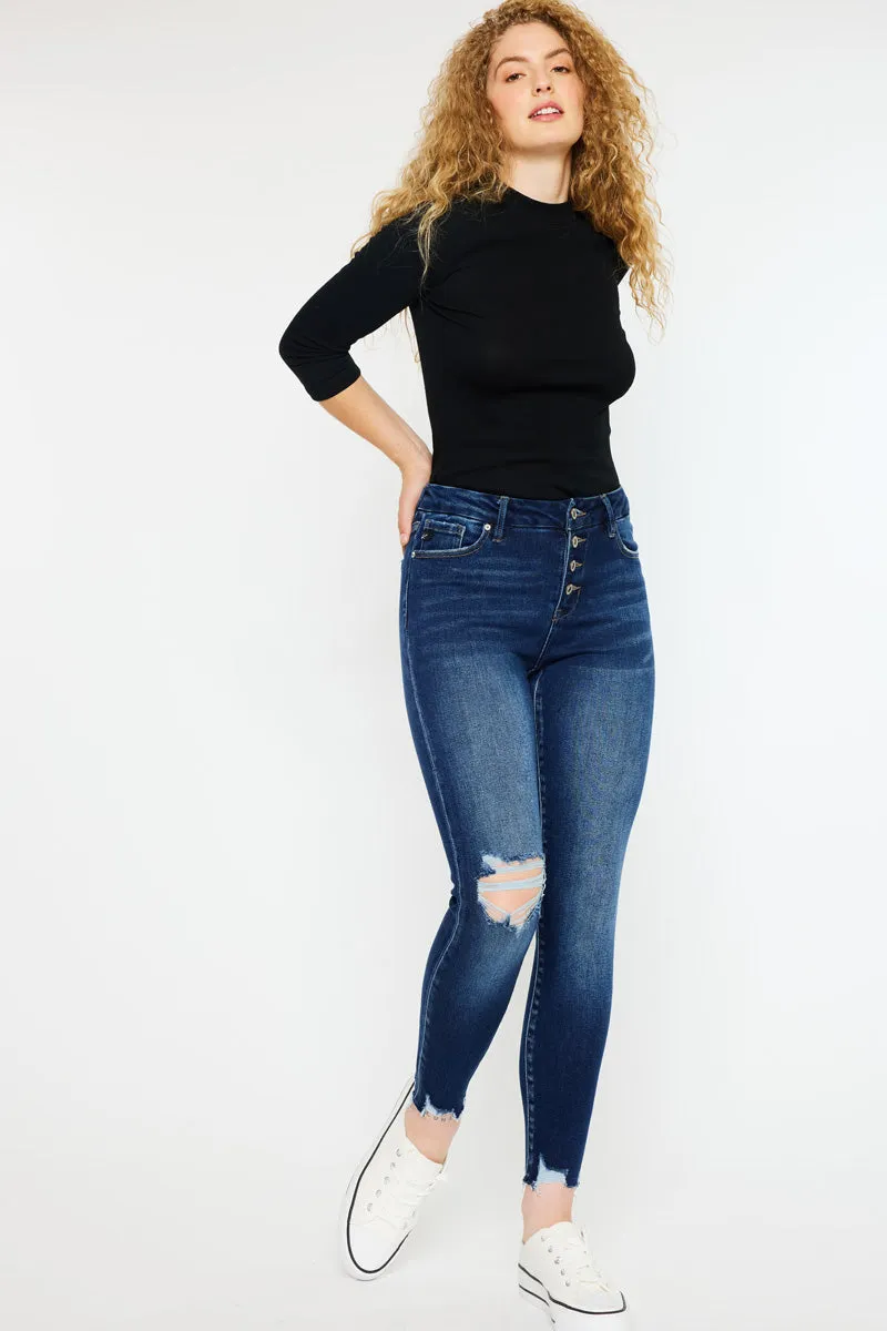Milo High Rise Ankle Skinny Jeans - Curvy