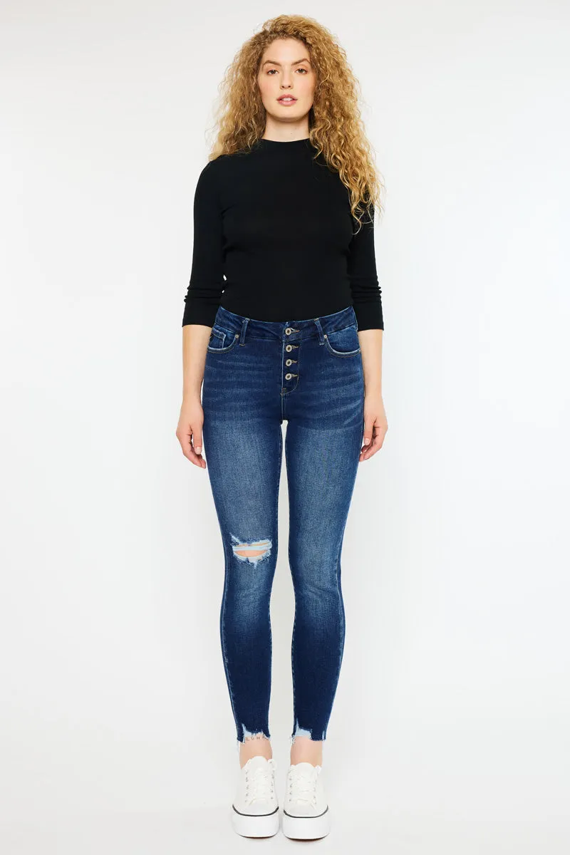 Milo High Rise Ankle Skinny Jeans - Curvy