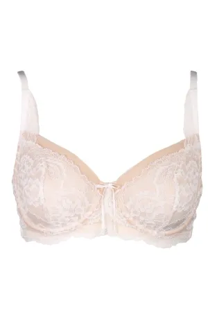 Minx Lace Balconette Bra - White