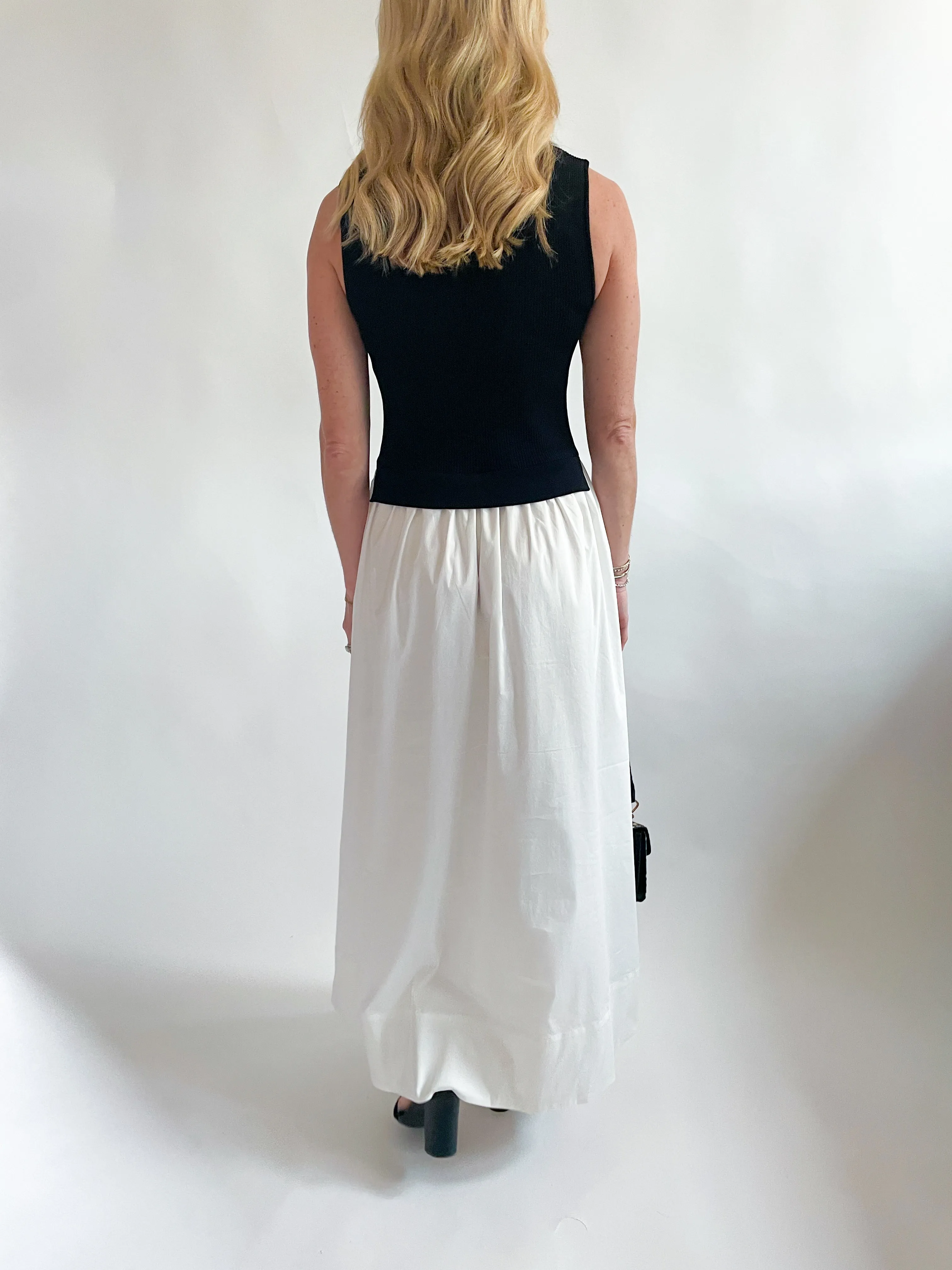 Mixed Media Midi Dress