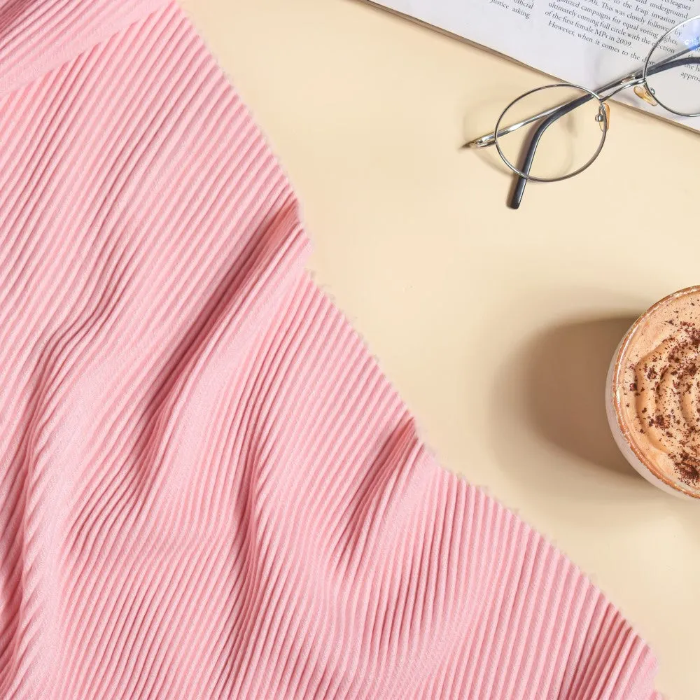 Modern Textured Stole Pink