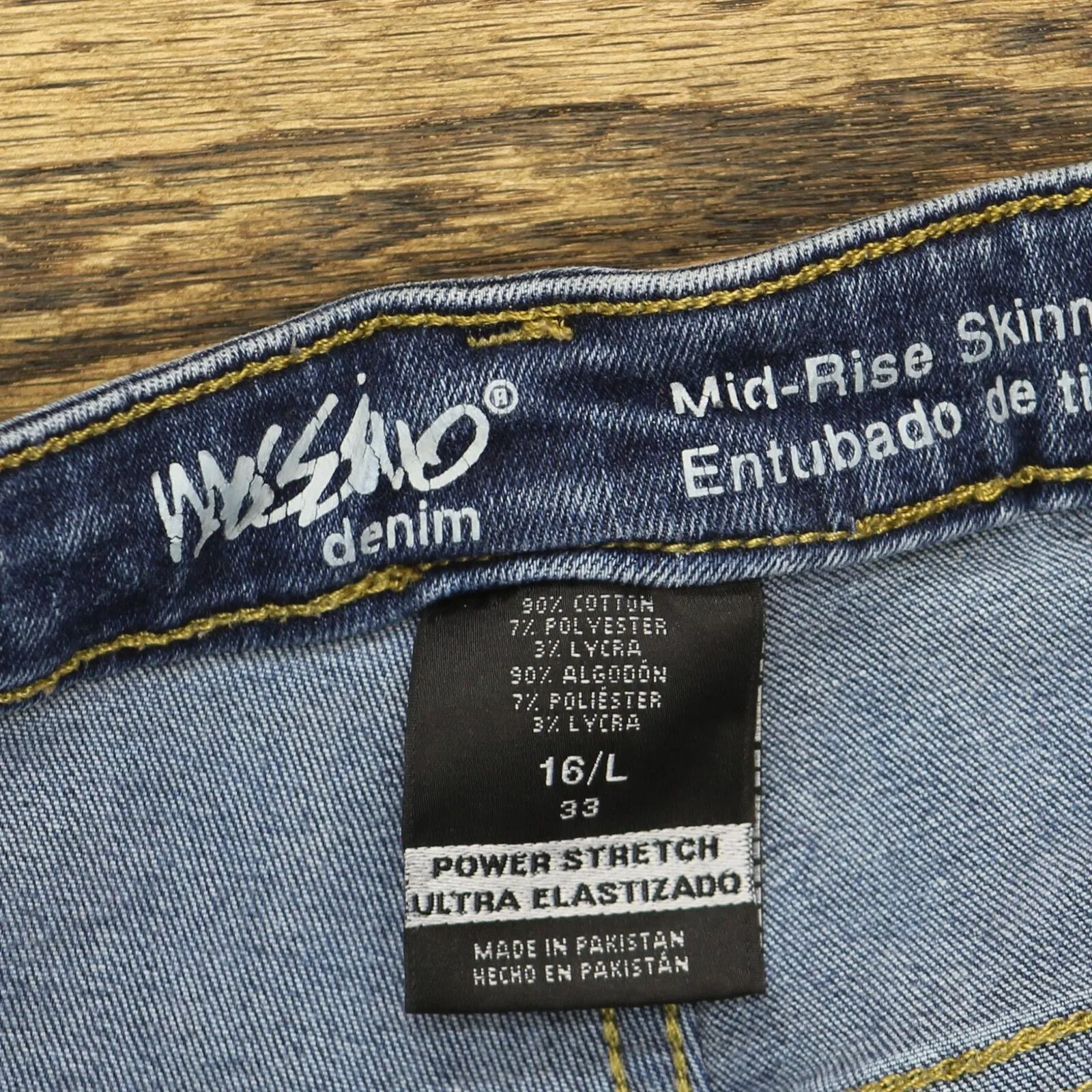 Mossimo Womens Mid Rise Skinny Jeans 1678c25990081b Medium Blue 16 Long
