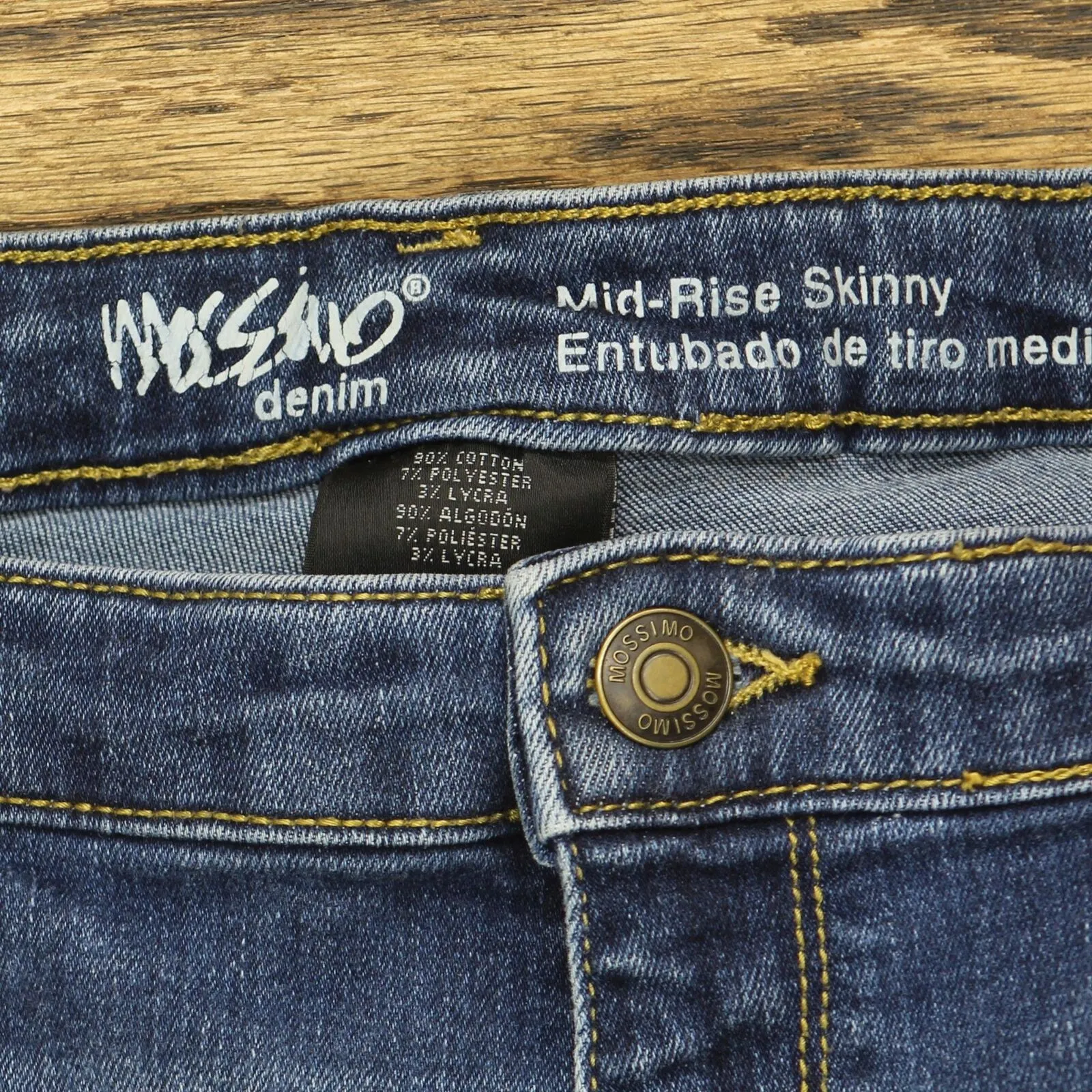 Mossimo Womens Mid Rise Skinny Jeans 1678c25990081b Medium Blue 16 Long