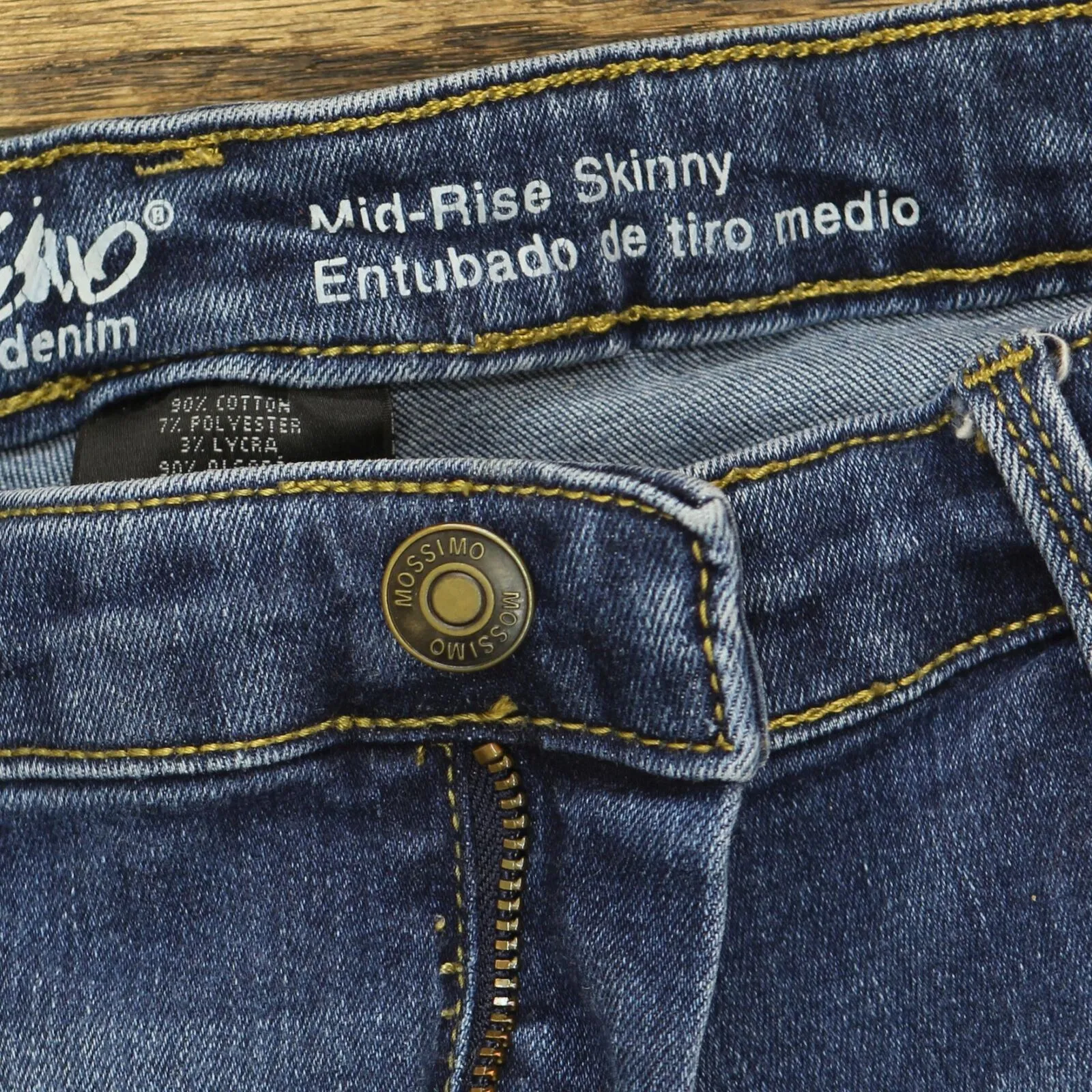 Mossimo Womens Mid Rise Skinny Jeans 1678c25990081b Medium Blue 16 Long