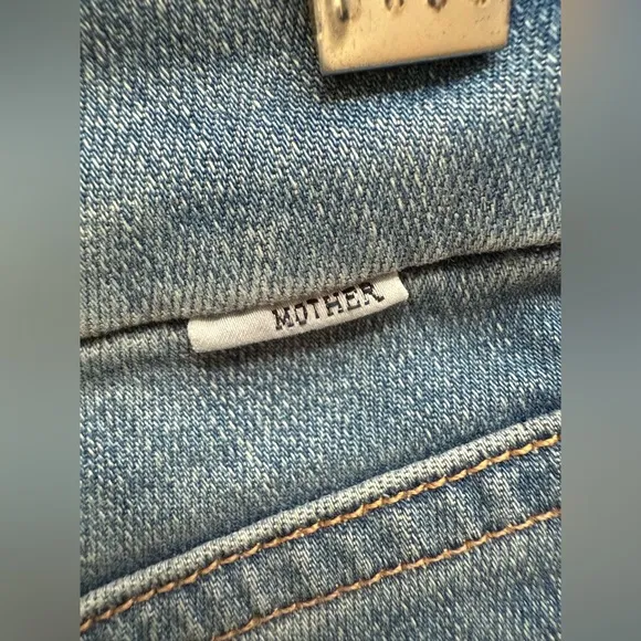 Mother “Looker Ankle Fray” Mid Rise Skinny Jeans In Birds Of Paradise Wash Sz 24