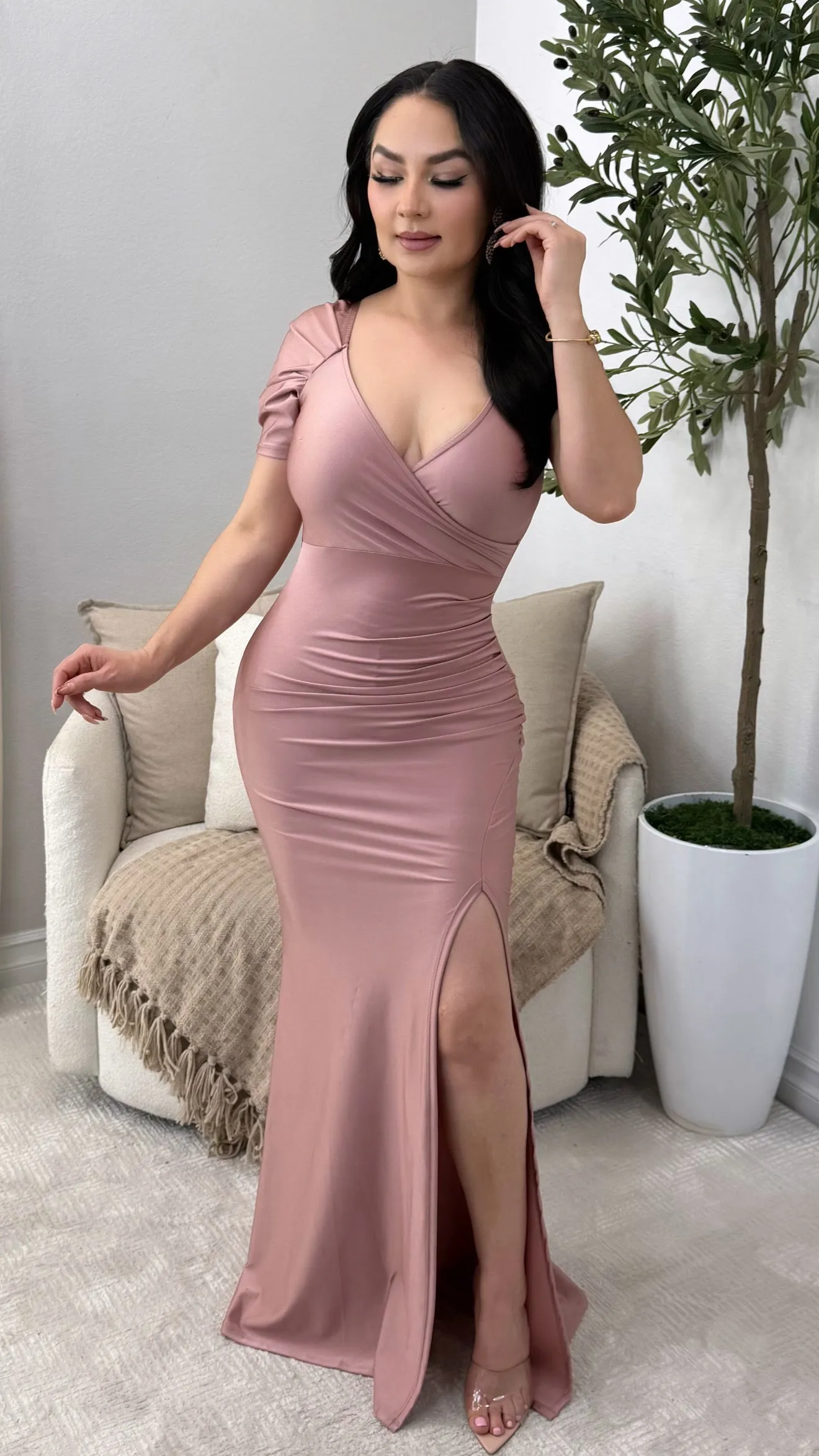 MY MOMENT ROSE DRESS