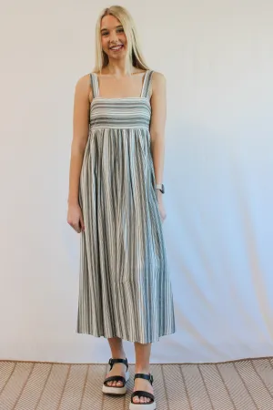 NATOSHA STRIPED MAXI DRESS