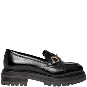 NeroGiardini Black Leather Chunky Loafers