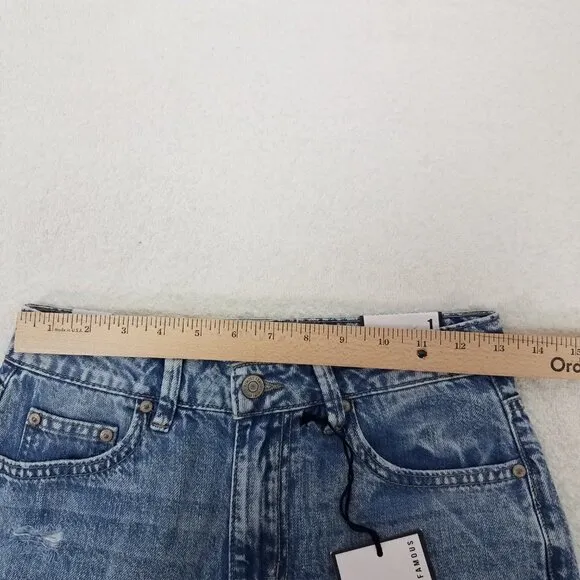 NEW Almost Famous Size 1 Vintage Mom Jeans Ripped Distressed