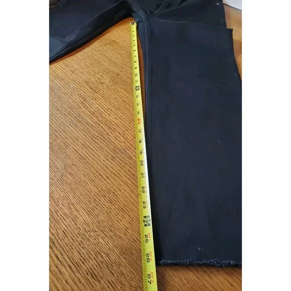 NEW Everlane Jeans 25 &quot;The Way High Jean&quot; Black Womens ORGANIC Straight