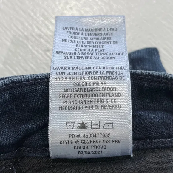 New Joe's Curvy Skinny Ankle Jeans Dark Wash Stretch Denim Provo Size 24