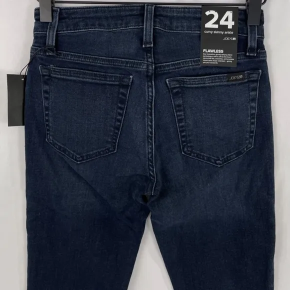 New Joe's Curvy Skinny Ankle Jeans Dark Wash Stretch Denim Provo Size 24