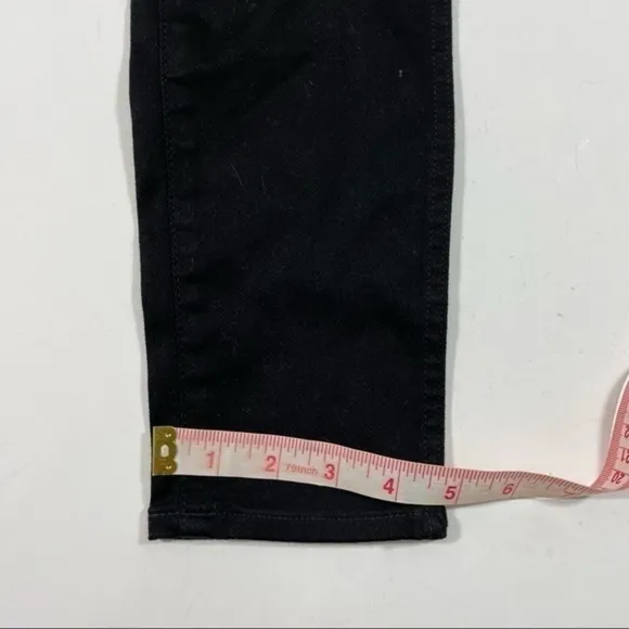 New Madewell 10&quot; High-Rise Skinny Jeans Black Carbondale F9226