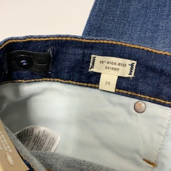 NEW Madewell Plus Size 10’ High Rise Skinny Jeans Size 36
