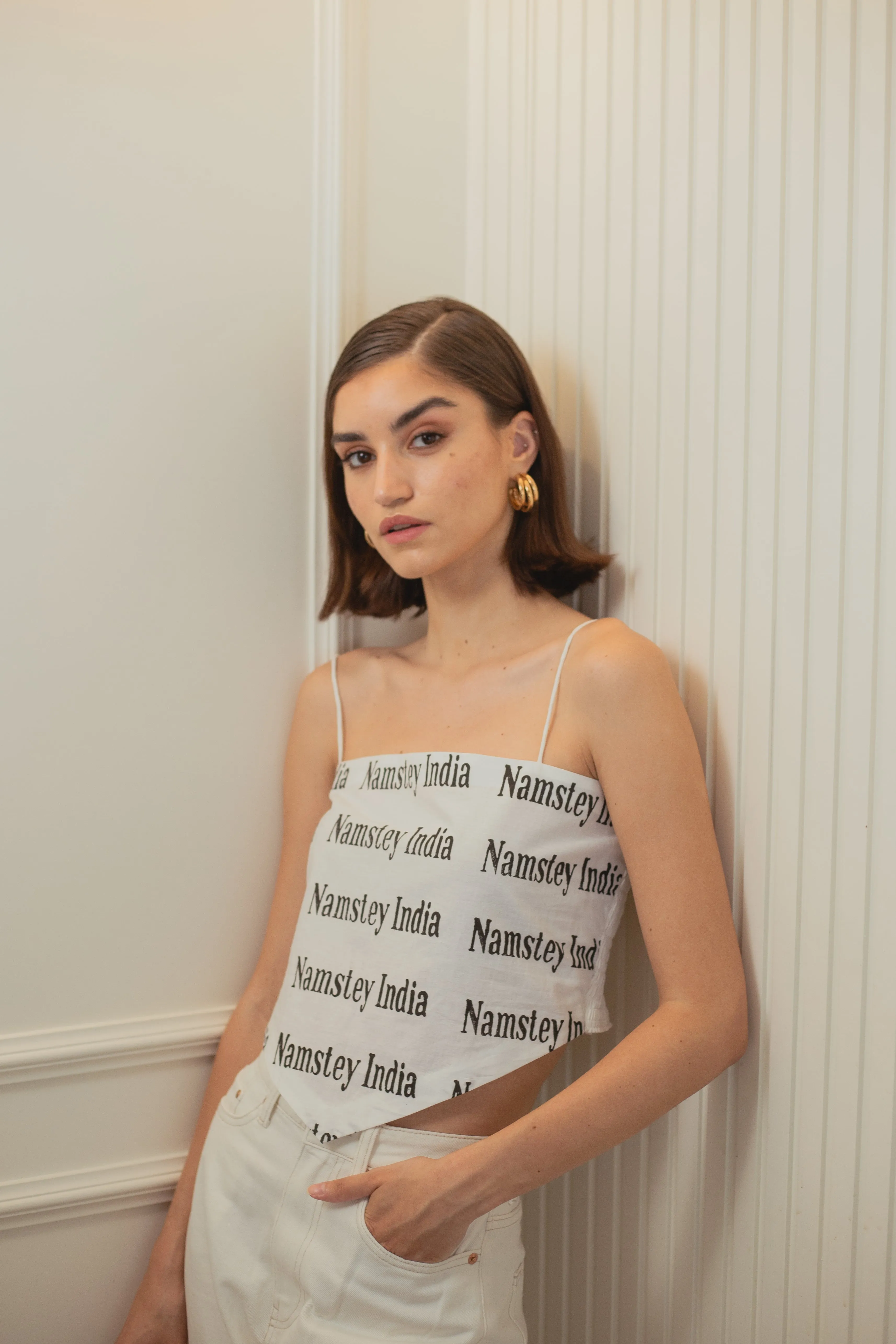 Newspaper Scarf Top