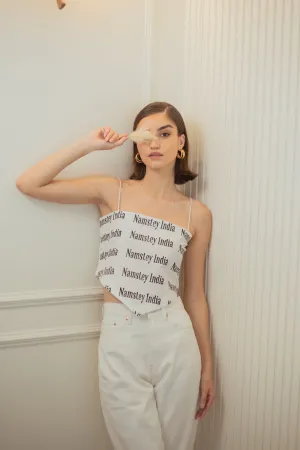 Newspaper Scarf Top