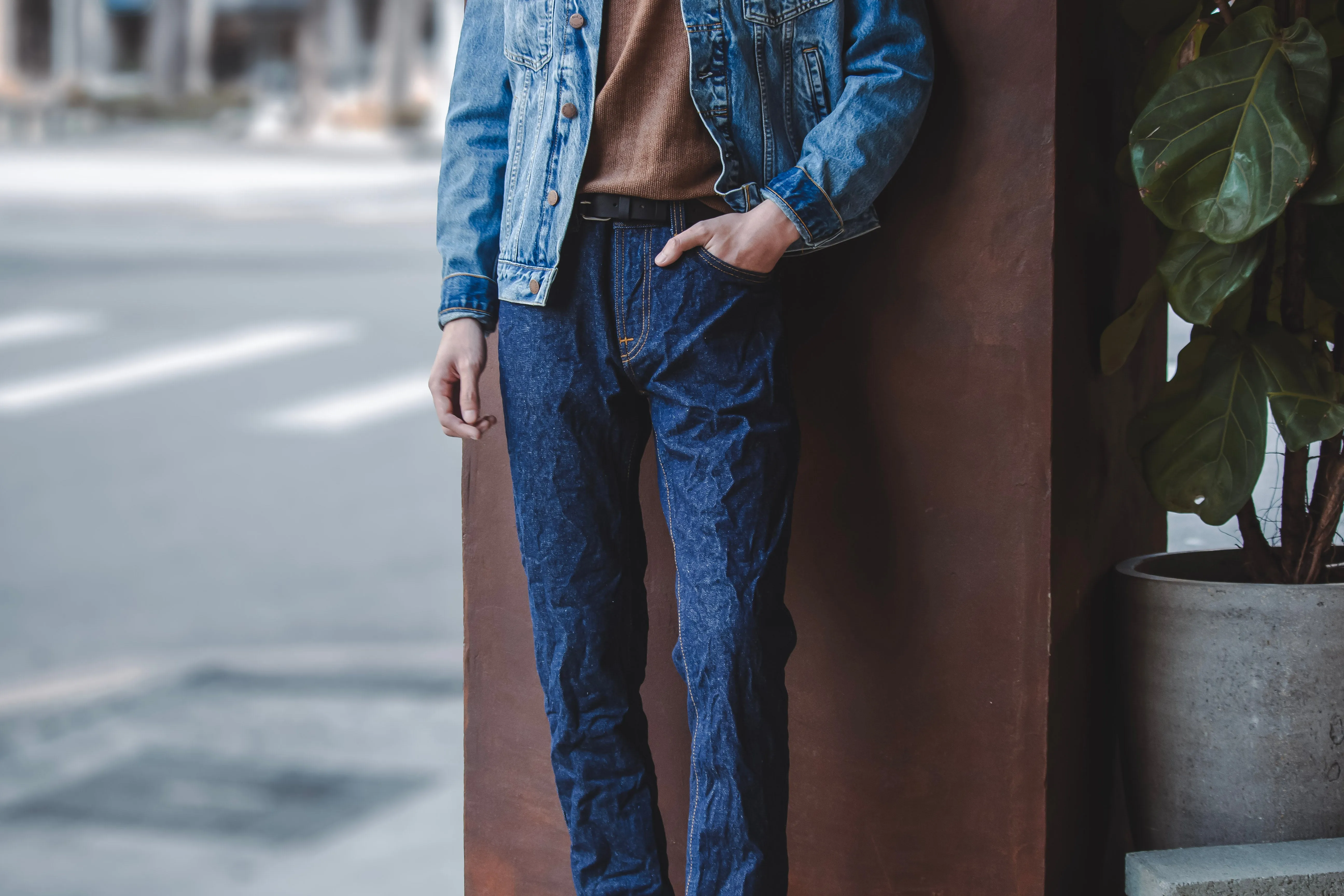 【Nudie Jeans】霜絮復古藍 一洗 修身直筒／Gritty Jackson Soaked Neps