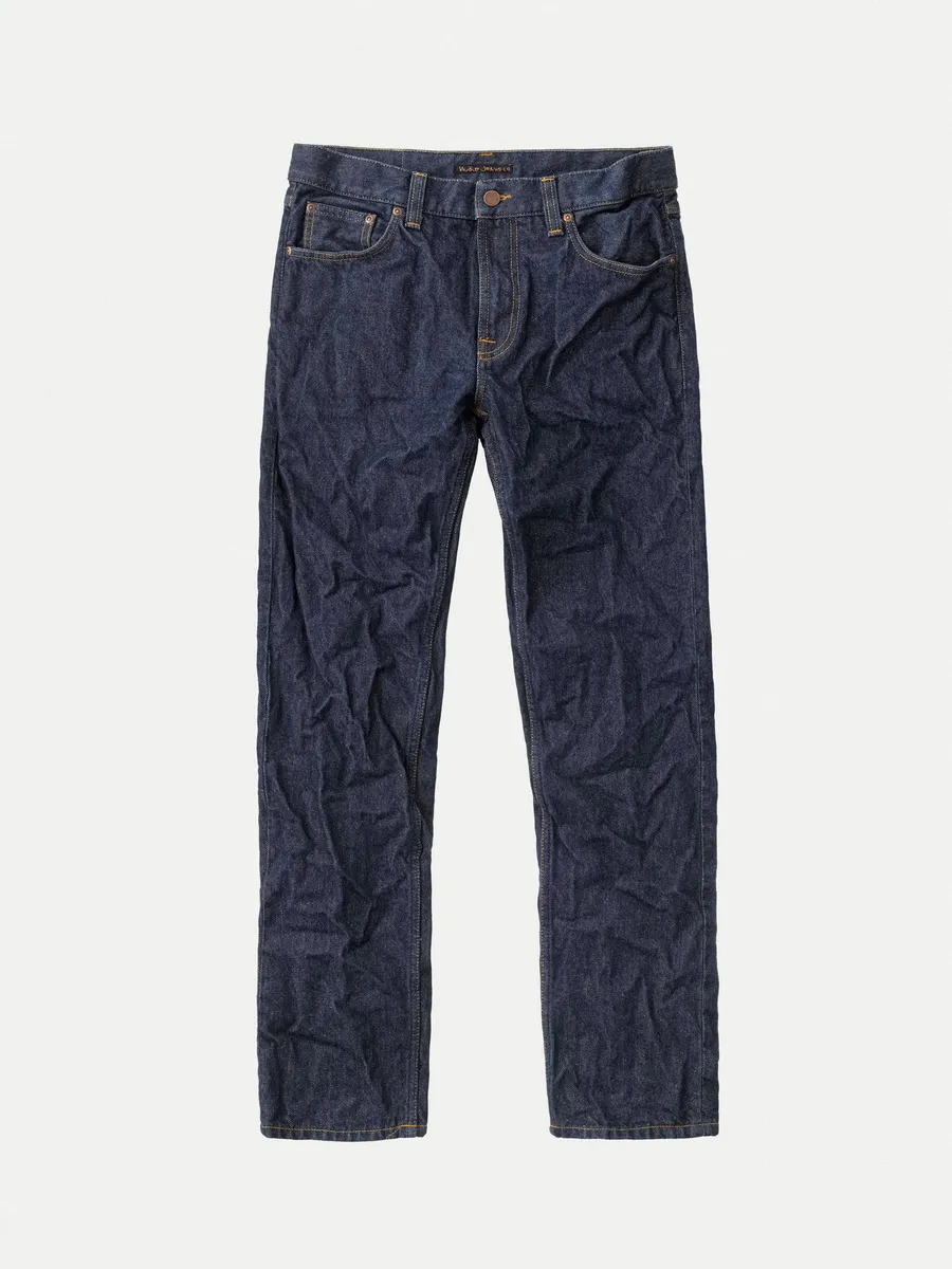 【Nudie Jeans】霜絮復古藍 一洗 修身直筒／Gritty Jackson Soaked Neps