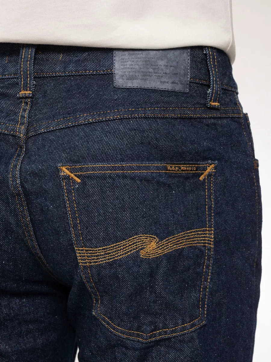 【Nudie Jeans】霜絮復古藍 一洗 修身直筒／Gritty Jackson Soaked Neps