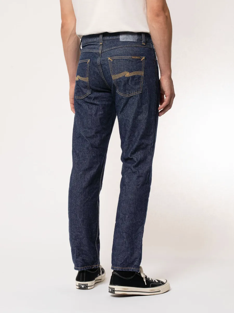 【Nudie Jeans】霜絮復古藍 一洗 修身直筒／Gritty Jackson Soaked Neps