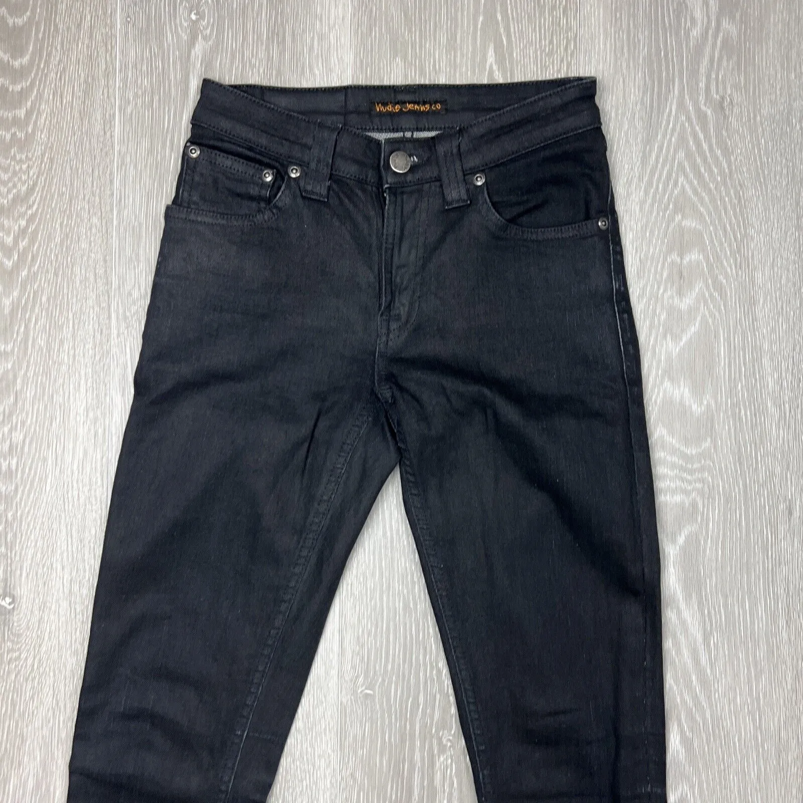 Nudie Jeans Womens Black Skinny Jeans Size 24 / 32