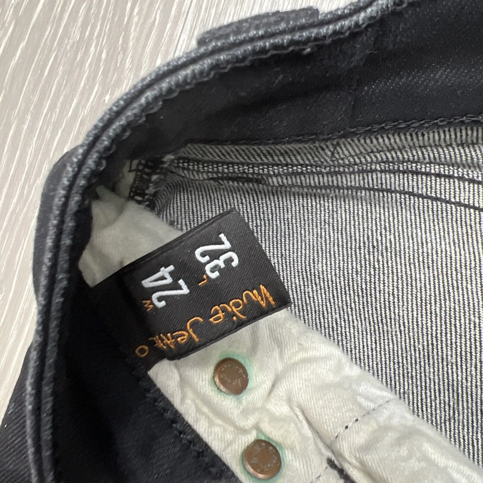 Nudie Jeans Womens Black Skinny Jeans Size 24 / 32