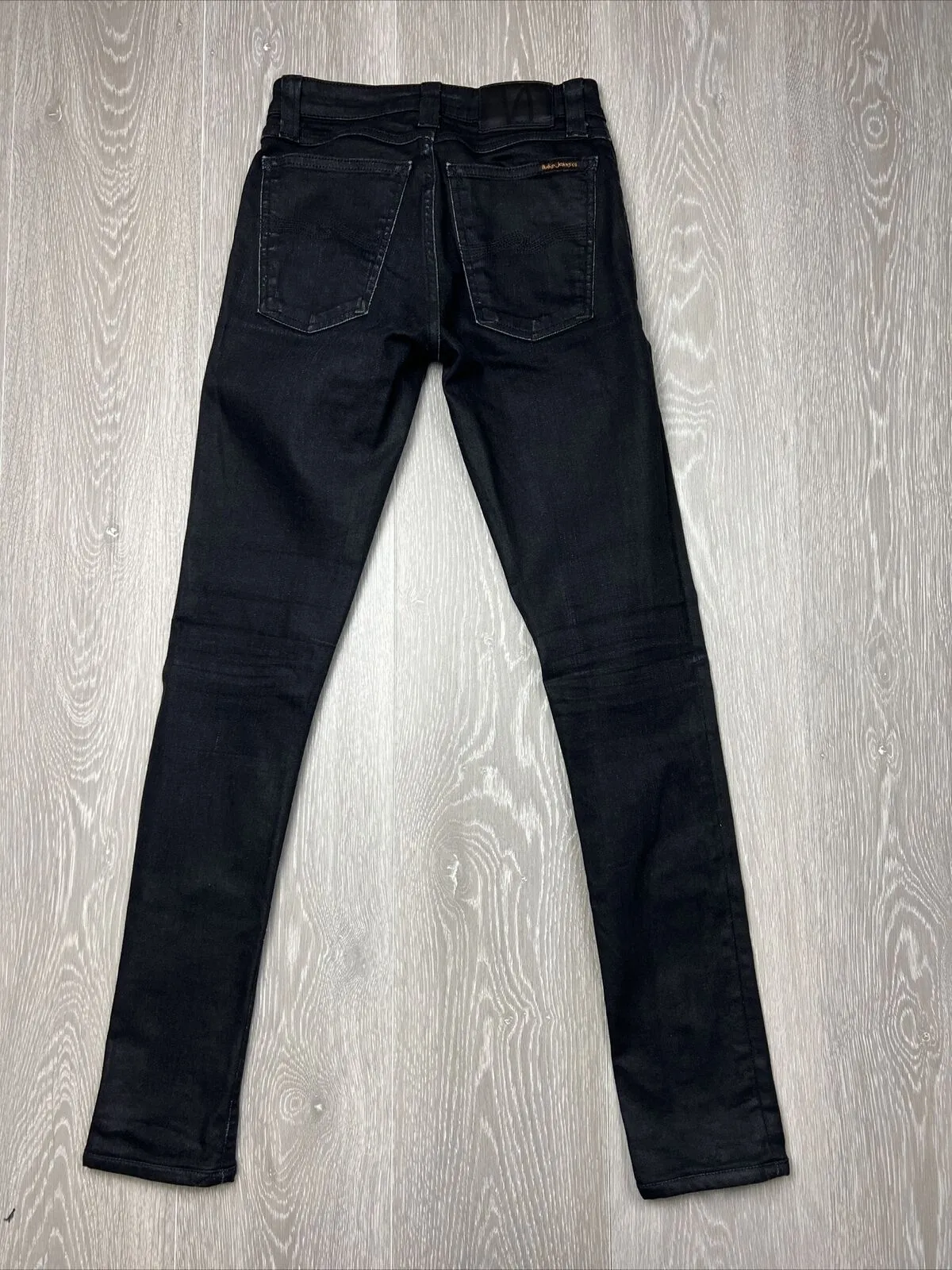 Nudie Jeans Womens Black Skinny Jeans Size 24 / 32